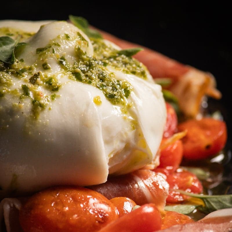 Burrata com Parma