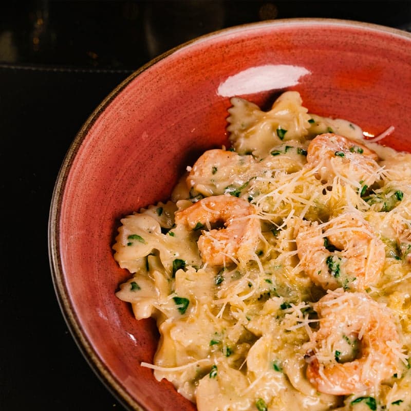 Farfalle Gamberi Florentine